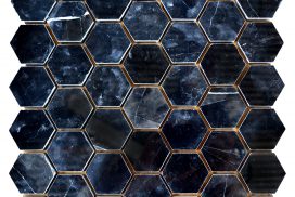 Hexagon - Black Marquina